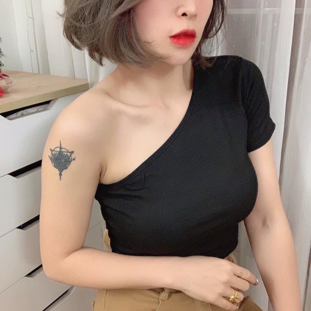 Áo Lệch vai vải đẹp, Co giãn (AP 4 Màu hot)