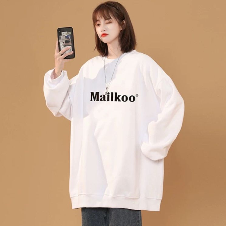 Áo Sweater In Mailkoo  - Áo Hoodie, dù nữ unisex form rộng Dài Tay Nam Nữ SW1 | BigBuy360 - bigbuy360.vn