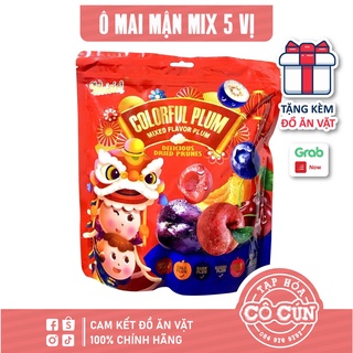 Ô mai mận HongKong mix 5 loại - Túi 500g, tặng đồ ăn vặt cô cún