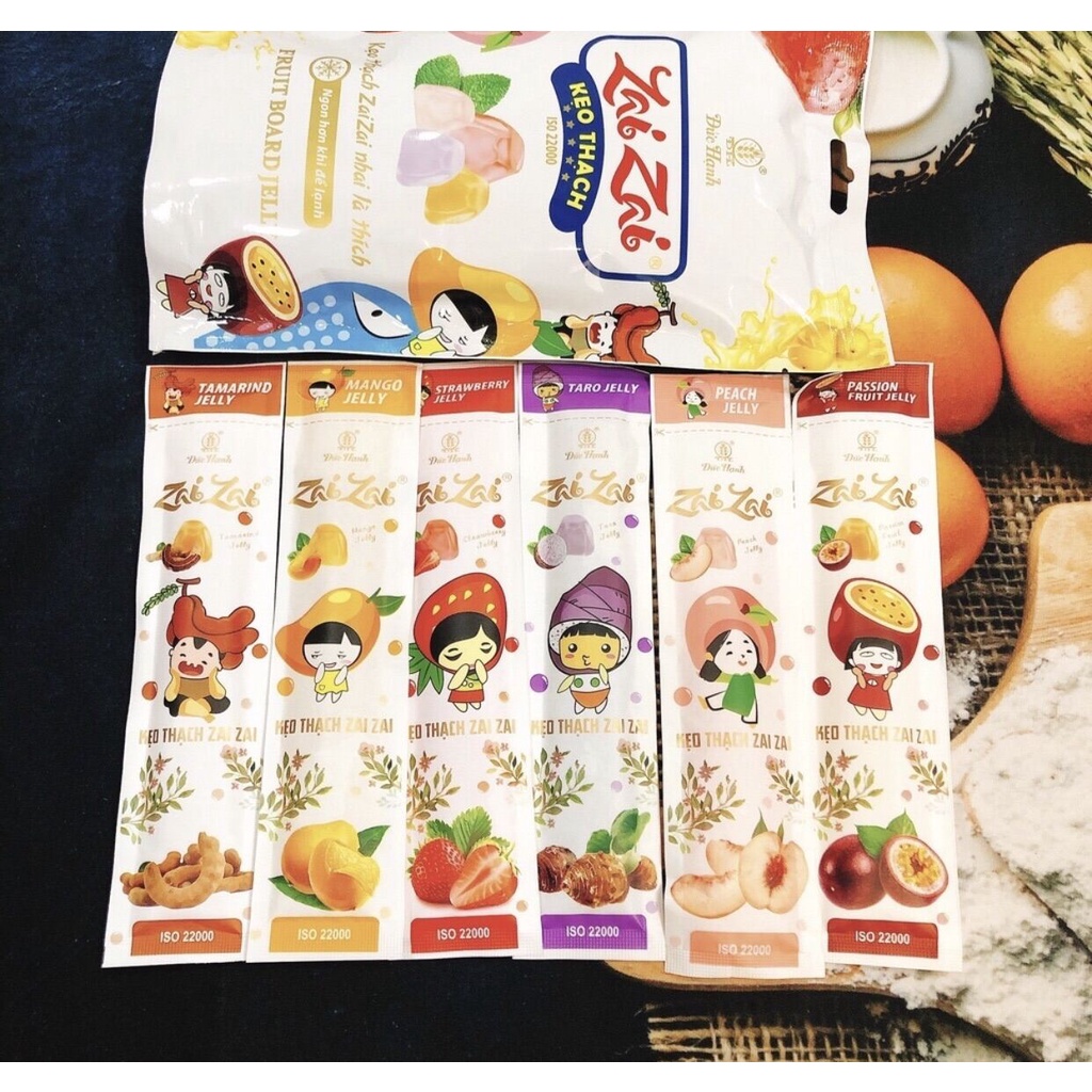 500GR THẠCH ZAIZAI DÀI MẪU MỚI CHUẨN ĐỨC HẠNH