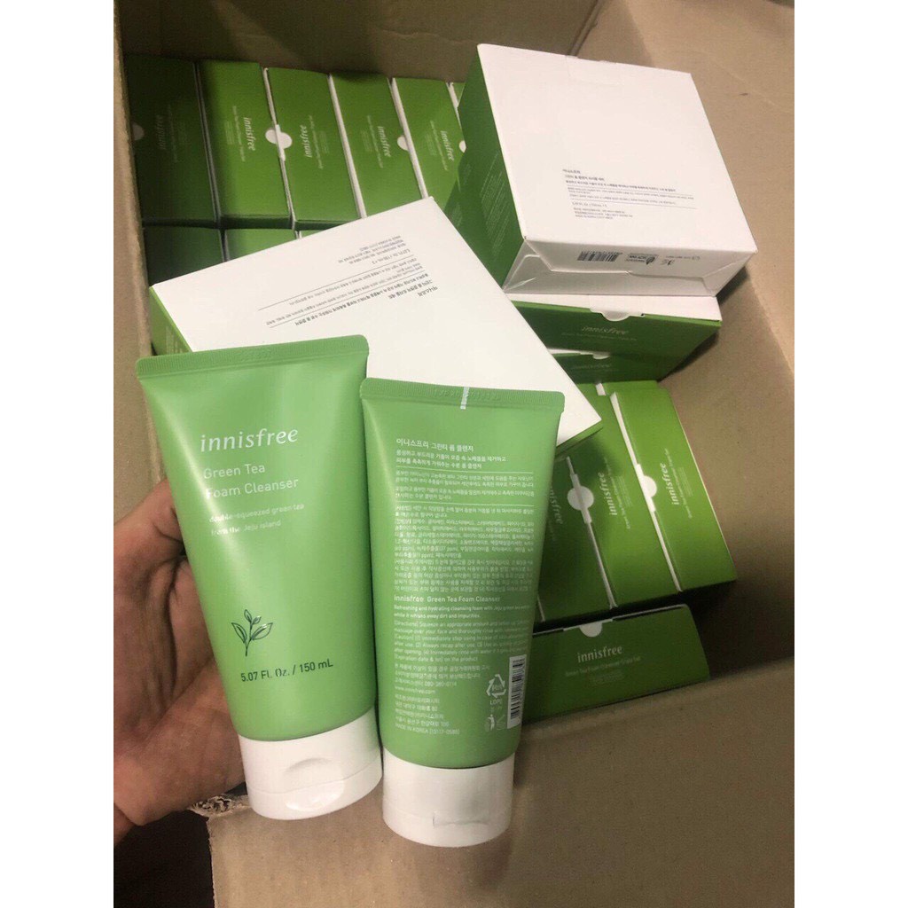 Sữa rửa mặt làm sạch innisfree Green Tea Foam Cleanser 150ml