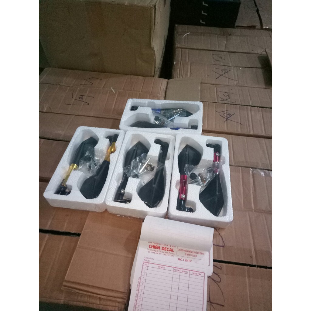 Gương chiếu hậu 5 Cạnh Rizoma nhôm CNC.gắn các dòng xe máy.