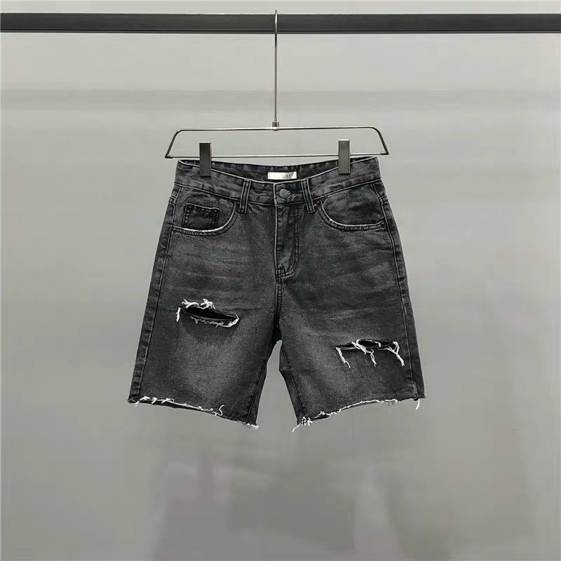 QUẦN SHORT JEANS RÁCH XÁM ( có hình chụp thật )
