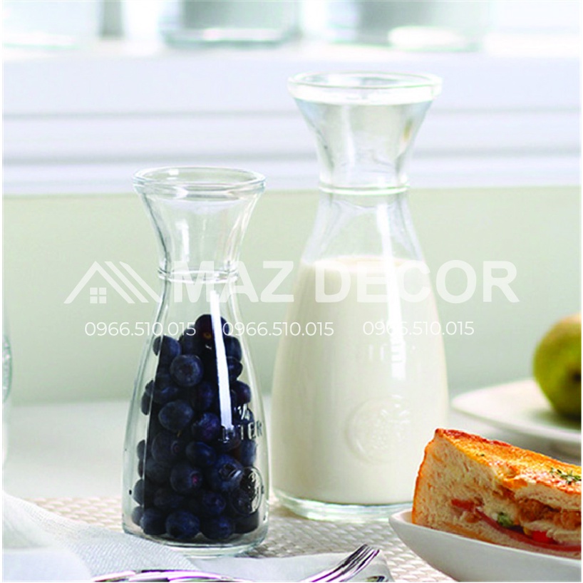 SALE GIÁ SỈ TẠI XƯỞNG Ly Chai Lọ Thủy Tinh Uống Sinh Tố Eo Nơ Chữ Love 380ml - Ly cốc uống trà sữa nước ép đẹp giá rẻ