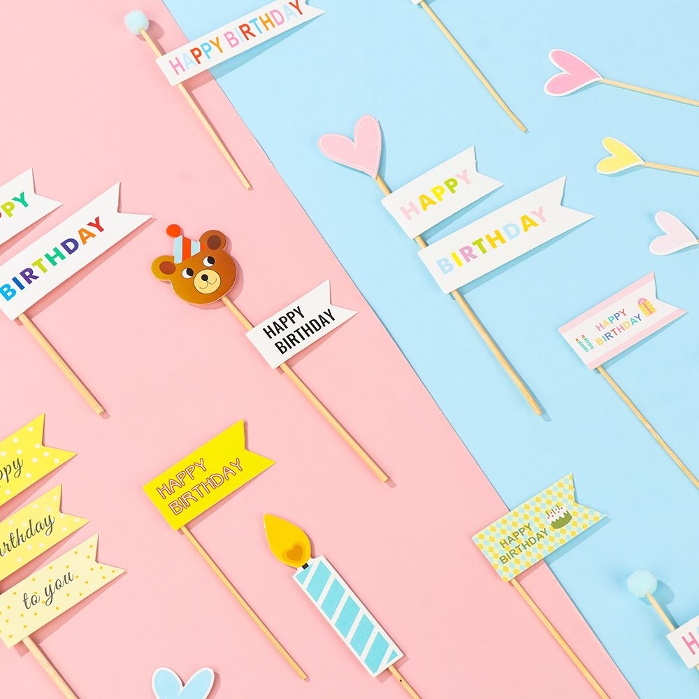 CONOPERY 1 Bộ que cắm trang trí bánh kem nhiều màu sắc dành cho trẻ em