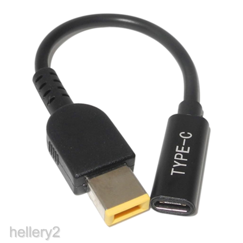 Dây Cáp Sạc USB Loại C Đầu Cái Sang Đầu Cái Vuông Dành Cho Laptop Lenovo 2