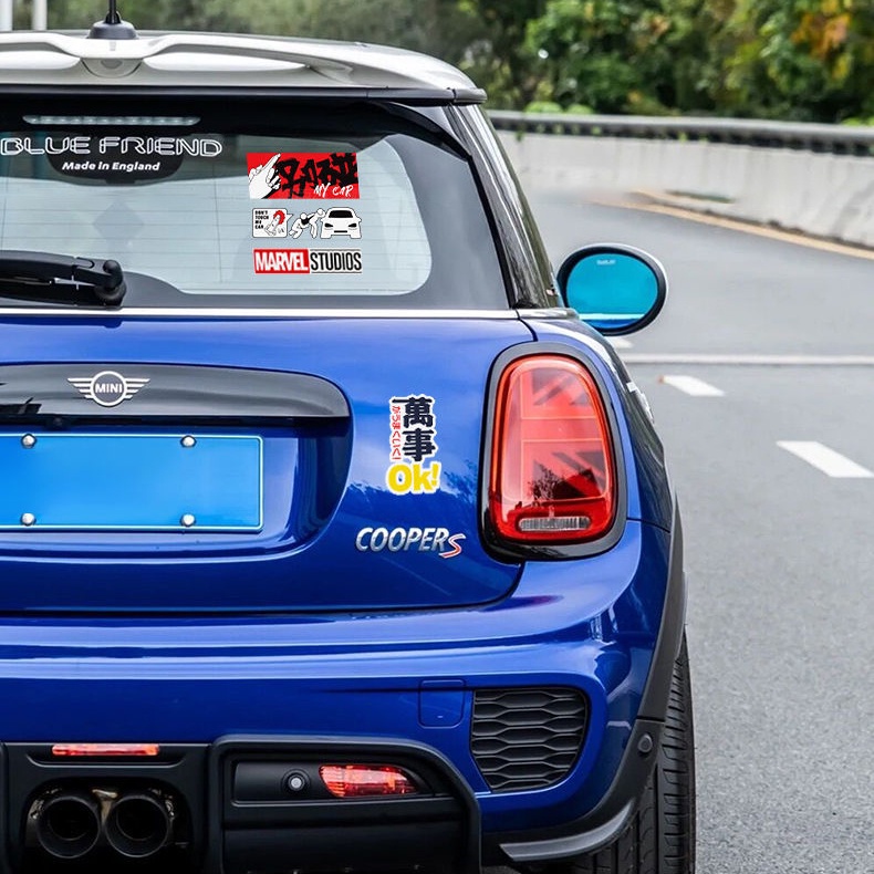 “Đừng chạm vào ô tô của tôi” Nhãn dán JDM Cảnh báo phản quang Decal ô tô Jdm “Không chạm” vào Ô tô đã sửa đổi Dán cho Honda