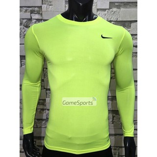 Áo giữ nhiệt thể thao BN03 xanh chuối ( áo giữ nhiệt bóng đá , áo body nam nữ )...