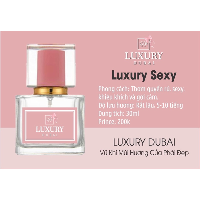 Nước Hoa Nữ Luxury Dubai - Sexy 30ml