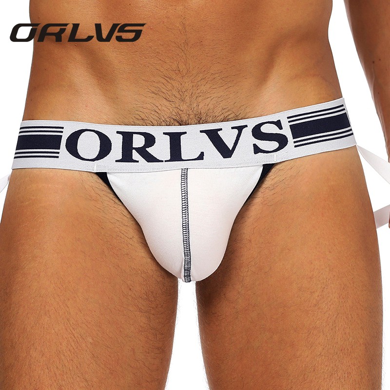 Sale 70% Đồ lót nam gợi cảm Jockstrap G String Thongs Lưới thoáng khí OR160, White,M Giá gốc 63,000 đ - 104B57