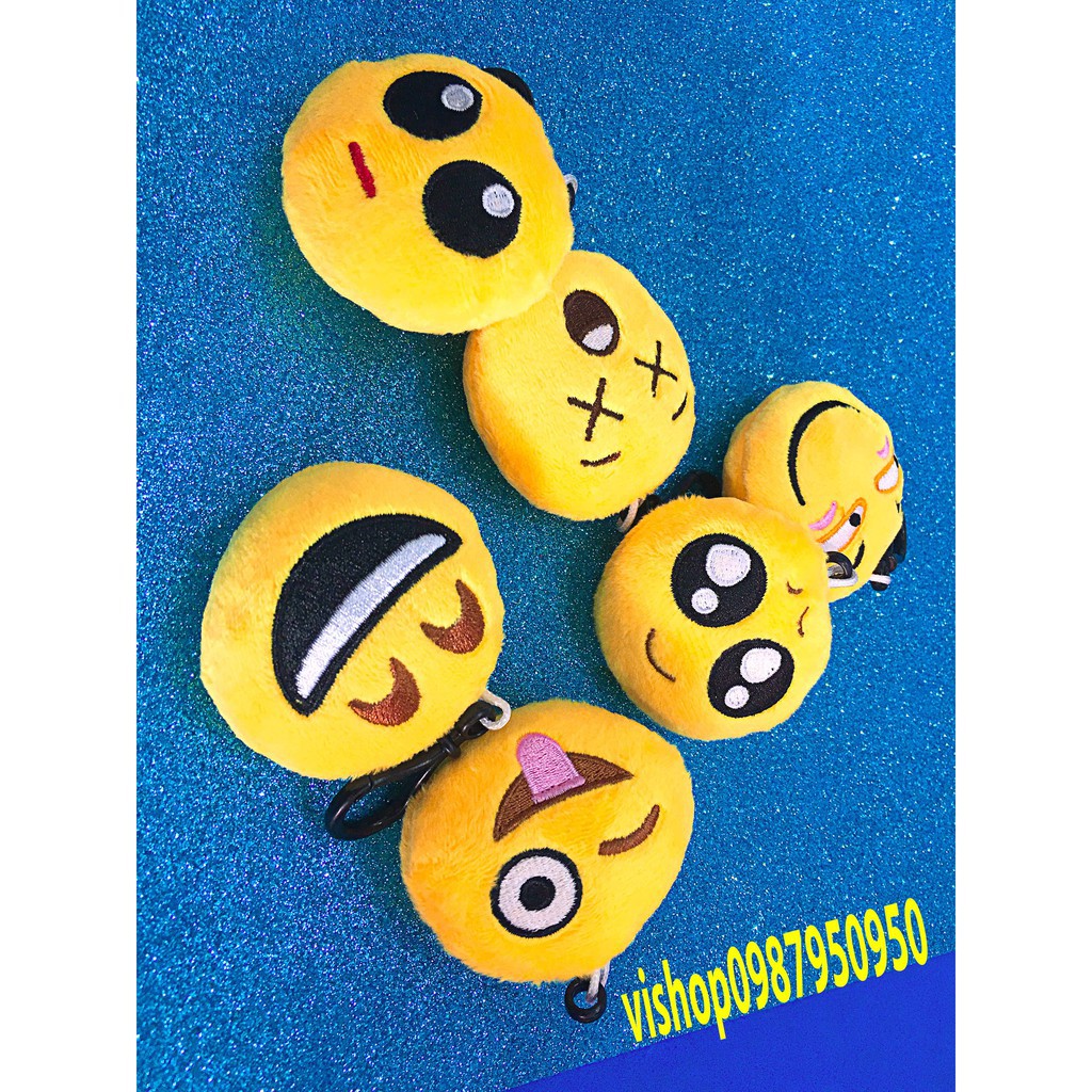 Móc Khoá Icon Cảm Xúc Mặt Cười Nhồi Bông-Móc khóa icon mặt cười nhồi bông-Móc khóa icon đáng yêu