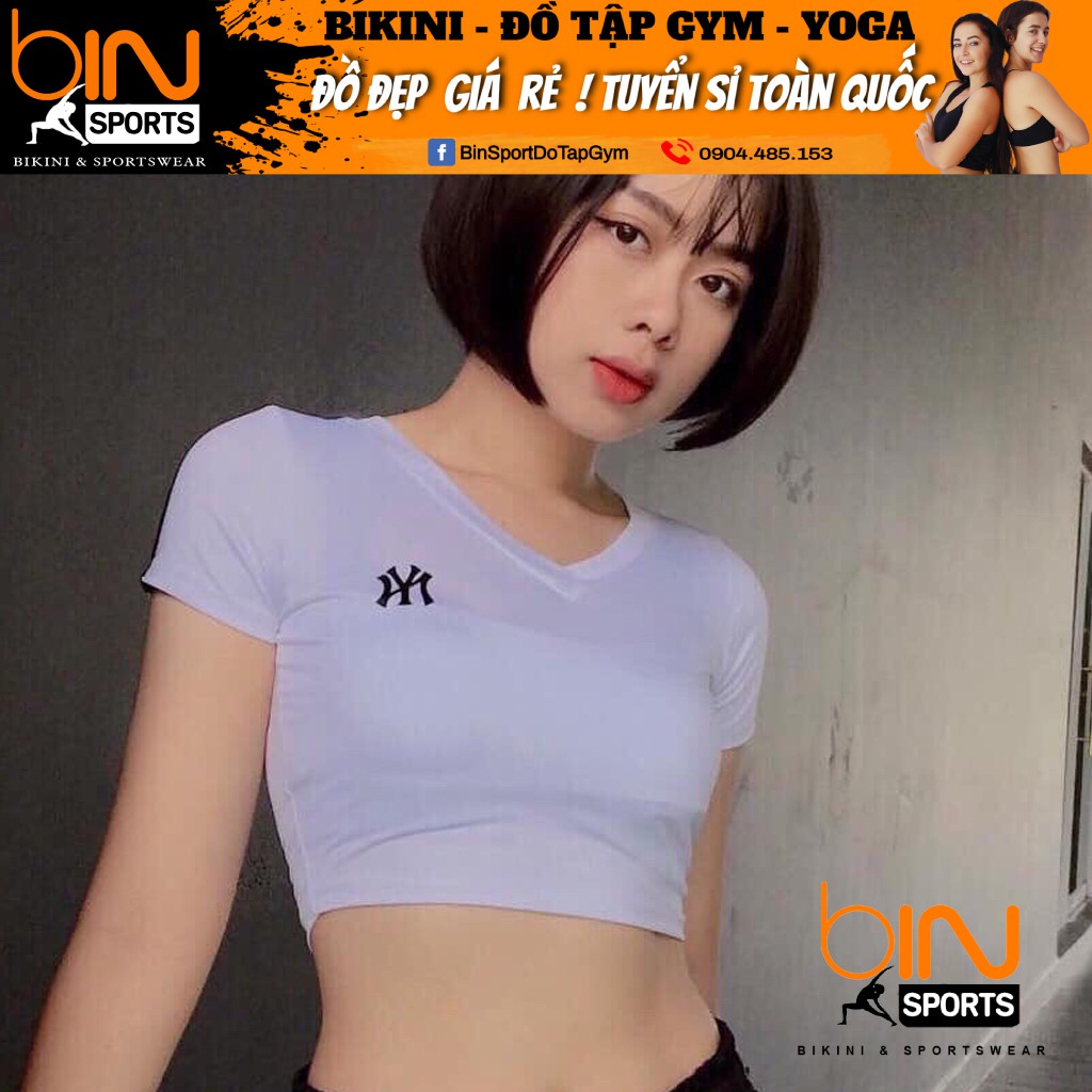 Aó croptop, áo tập yoga, gym, aerobic thể thao A018 [ Hỗ Trợ Đổi Trả Miễn Phí