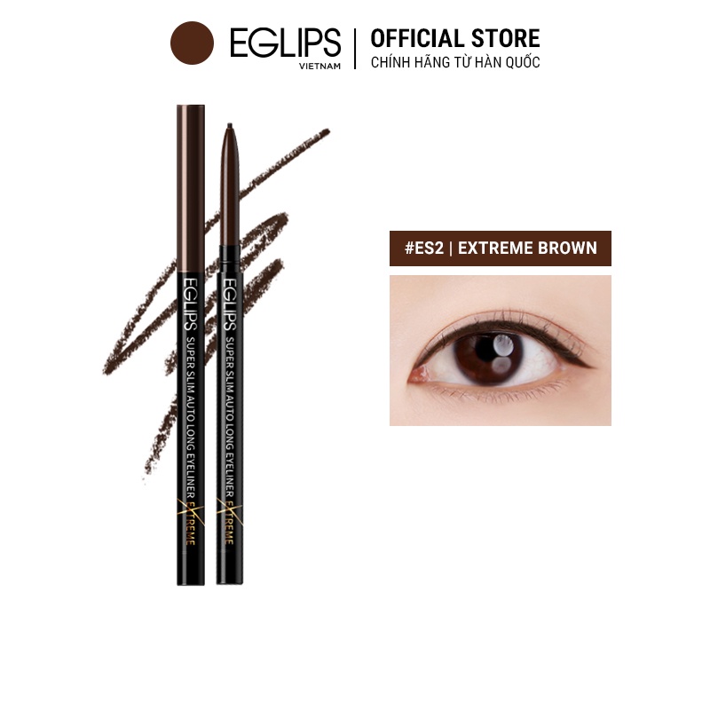 Kẻ mắt Eglips Super Slim Auto Long Eyeliner EXTREME EDITION (Phiên bản mới đầu siêu nhỏ) 0.05g