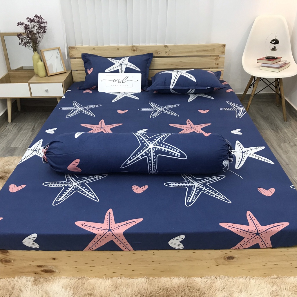 Drap Giường  Bộ Ga Gối (Ga Trải Giường) Cotton Poly  Mềm Mịn 💞 Drap + 2 Vỏ Gối Hot Trend 2021 | BigBuy360 - bigbuy360.vn