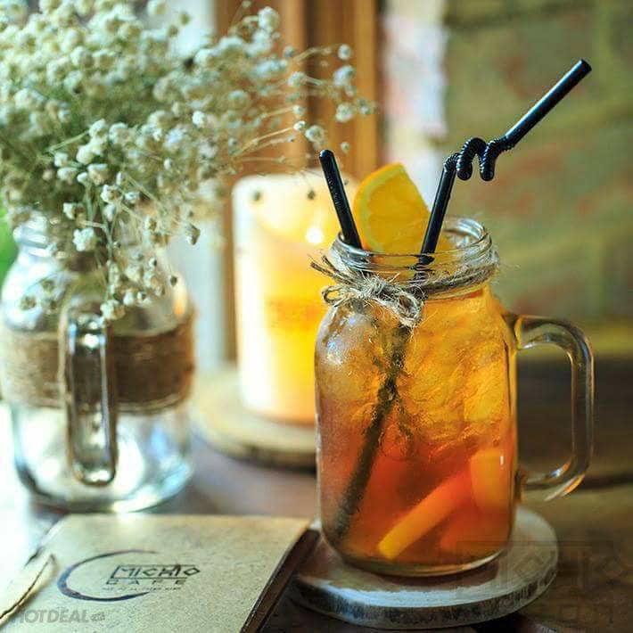 Combo 6 Ly quai thủy tinh trà sữa 450ML, Ly thủy tinh loại dày