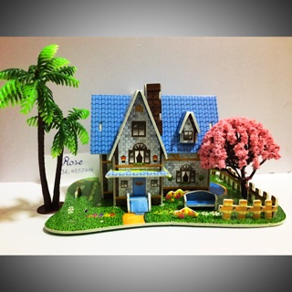 Cây dừa đôi mô hình 13cm