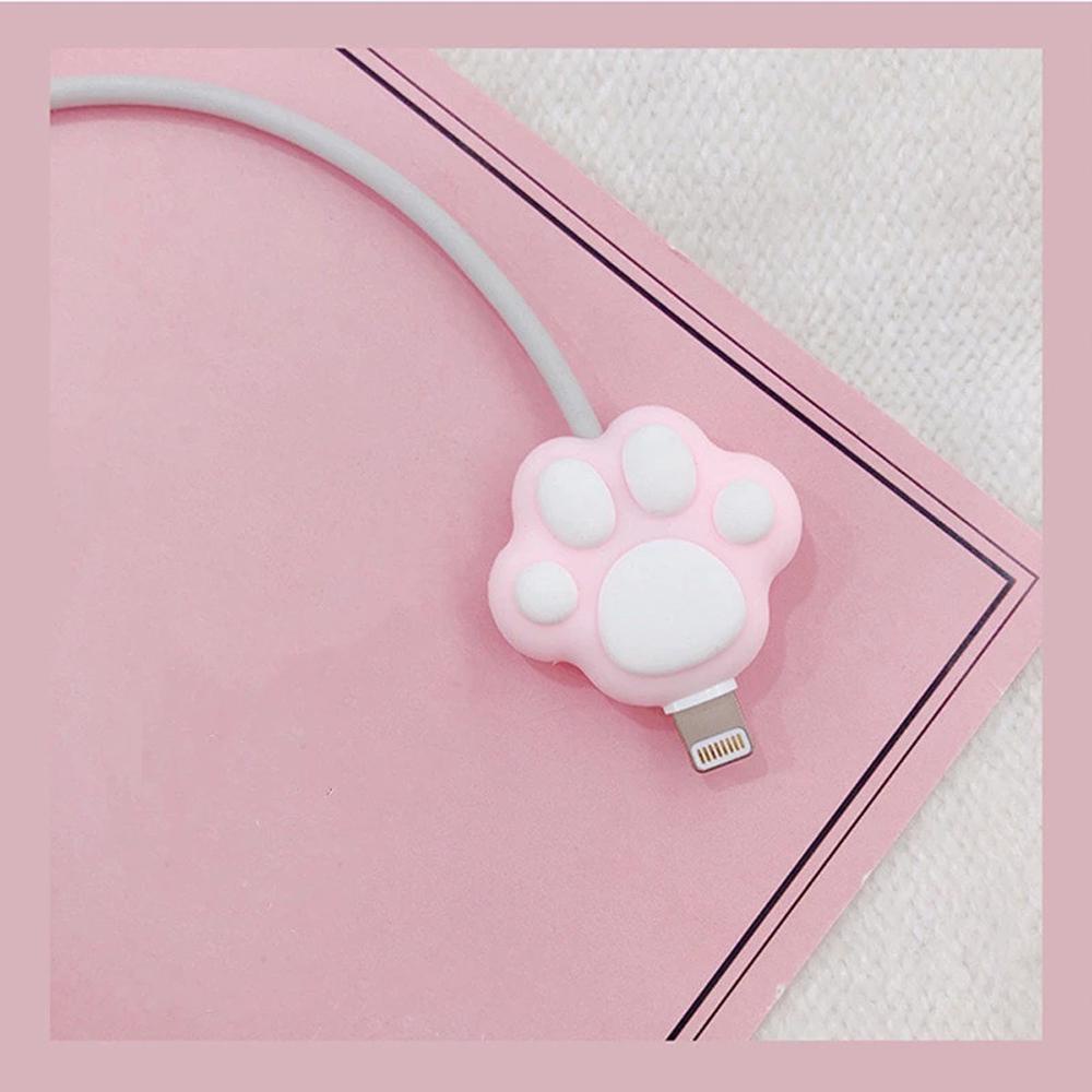 Dụng Cụ Quấn Bảo Vệ Dây Cáp Sạc / Tai Nghe USB Họa Tiết Hoạt Hình Dễ Thương