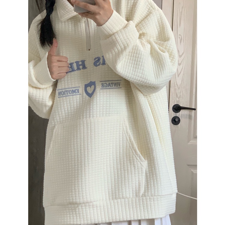 Áo Thun Polo Nữ Tay Dài Thêu Hoa Thời Trang Hàn Quốc Unisex_Zozo