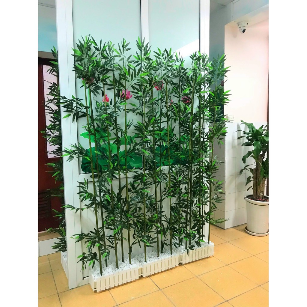 Cây Trúc giả nhiều lá, cao 1.5M- 2M trang trí nhà cửa, sân vườn