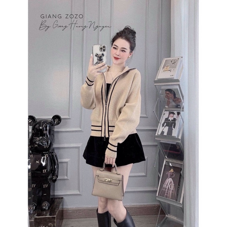 TH-ÁO KHOÁC LEN ÉP MŨ VIỀN 4M CHO NỮ