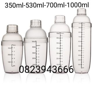 Bình shaker - Bình lắc nhựa vạch đen