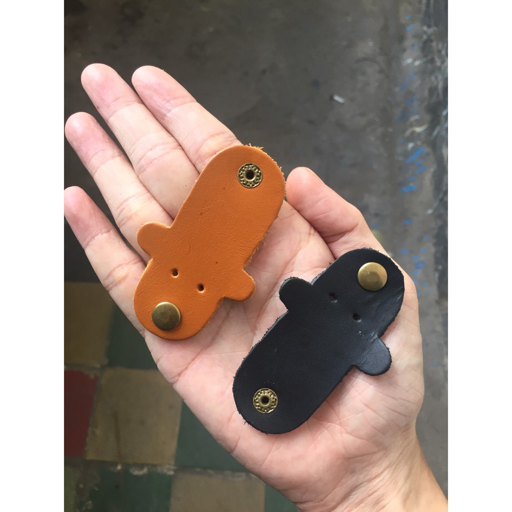 Đồ Kẹp Giữ Chống Rối Dây Tai Nghe - Chất Liệu Da Bò Thật 100% - Hình Con Gấu - ORCO - Nhiều Màu Sắc | BigBuy360 - bigbuy360.vn