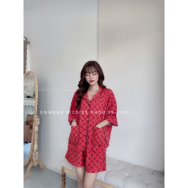 Bộ mặc nhà Pijama Đùi đủ size 55-100kg Cánh Rơi  siêu mềm Mát - Có size Big | BigBuy360 - bigbuy360.vn