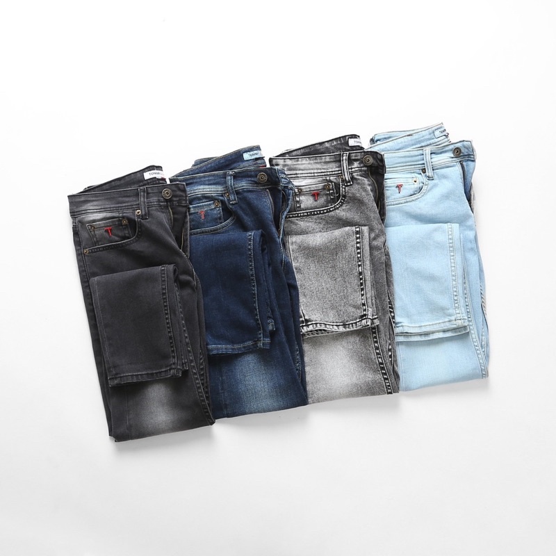 Quần Jean Nam tomy xám khói (Form Slimfit,chất vải co dãn,hàng VNXK)
