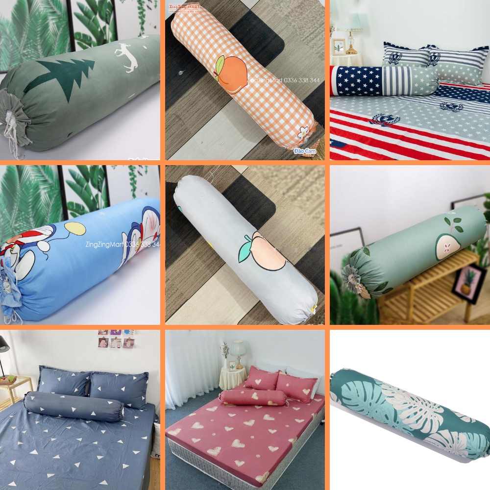 Ruột Gối Ôm Cao Cấp Áo Gối Vải Đẹp, Ruột bông gòn trắng cao cấp giặt thoải mái