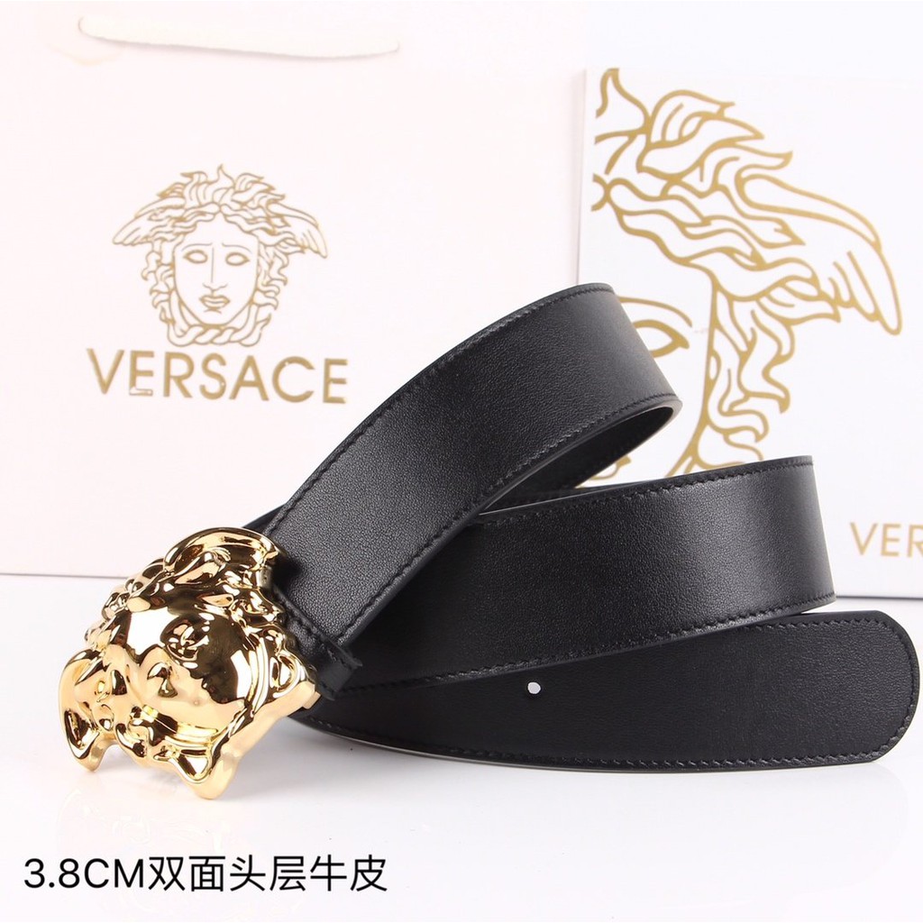Thắt lưng Versace Belt Couple Genuine Leather Luxury Waist Strap Jeans Pants Pin Buckle Waistband 11