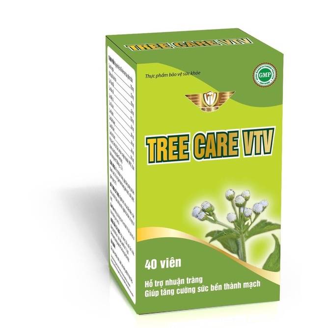 TREE CARE VTV  Kingphar - Lọ 40 Viên - Giúp tăng sức bền vững thành mạch , Nhuận tràng , Chống táo bón Chưa Có Đánh Giá