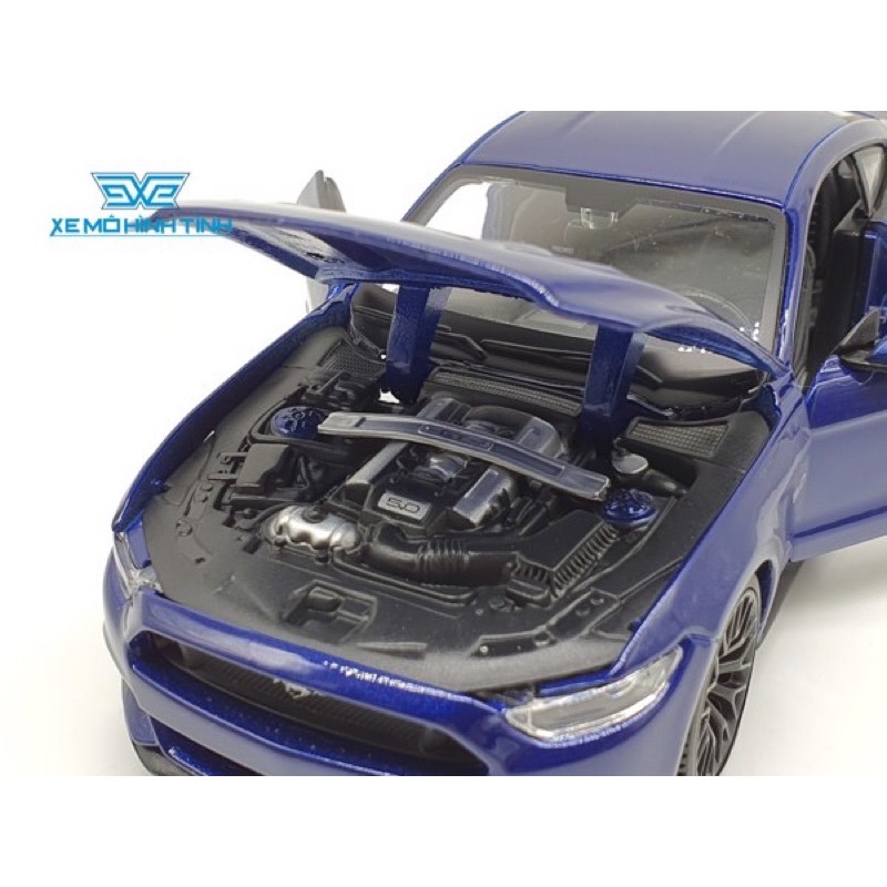 Xe Mô Hình Ford Mustang 2015 1:24 Maisto (Xanh)