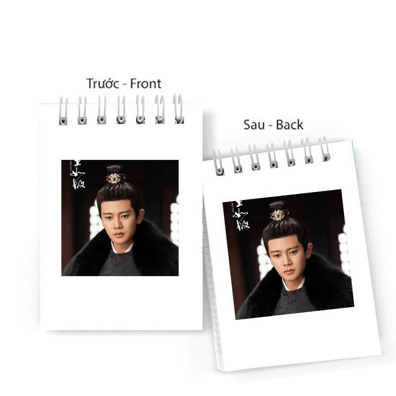 Sổ tay in hình CHÂU SINH NHƯ CỐ Nhậm Gia Luân Bạch Lộc lò xo 6x10 ghi chú tiện lợi học tập xinh xắn