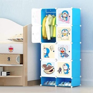 Tủ ghép nhựa 8 ngăn kèm 2 ngăn giày