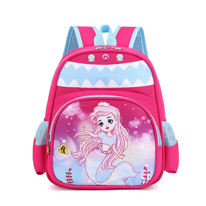 Balo trẻ em đi học mẫu giáo, vải xốp xéo chống thấm nước cao cấp size 31cm -BALO-538
