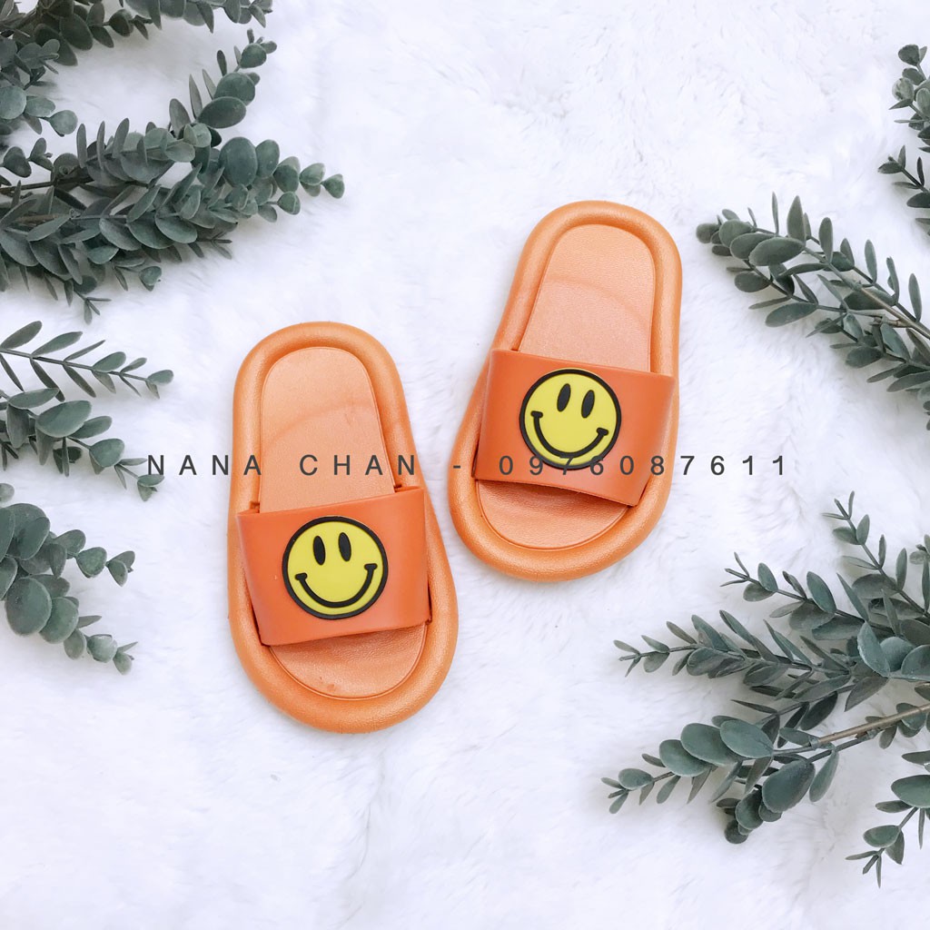 [G009] Dép lê nhựa mềm mặt cười sz 24-35