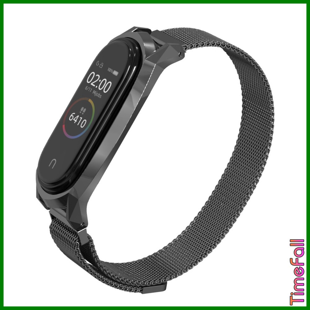 Dây đeo nam châm GT miband 4, MIBAND 3 chính hãng MIJOBS, dây đeo thay thế mi band 4, MI BAND 3 milanese loop GT(MIJOBS)