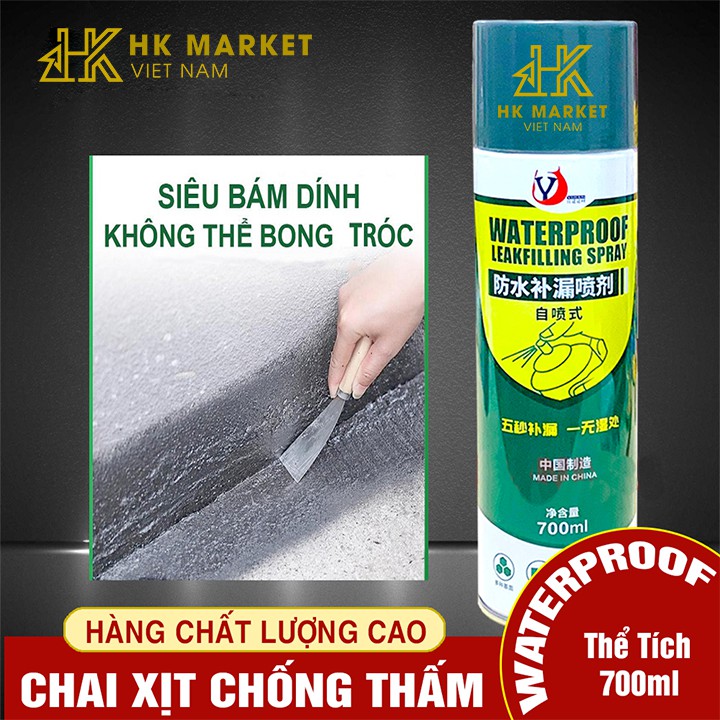 Bình Xịt Chống Thấm Dột Đa Năng Siêu Bám Dính Waterproof 450ml - 700ml