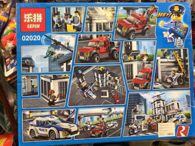 Đồ Chơi Lắp Ghép Xếp Hình Cities Trụ Sơ Cảnh Sát Bị Đot Nhập 02020-965 mảnh