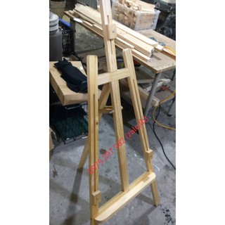 Giá vẽ gỗ thông có nẹp giữ bảng cao 1m3 có sơn lót