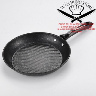chảo thép chống dính size 24cm(tặng muôi gỗ)