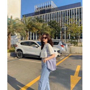 Áo Thun Crop Oh Sunday Form Rộng A110