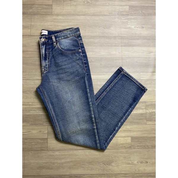 Quần Jeans Nam Ống Côn Slimfit Slim fit Giordano korea