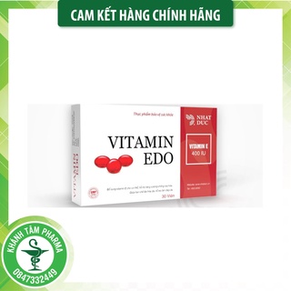 Vitamin EDO (Hộp 30 viên) - Vitamin E đỏ, Enat 400IU _Khánh Tâm ! !