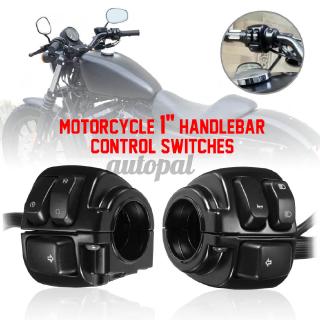 Cặp công tắc điều khiển gắn ghi đông 1" 25mm dành cho xe mô tô harley