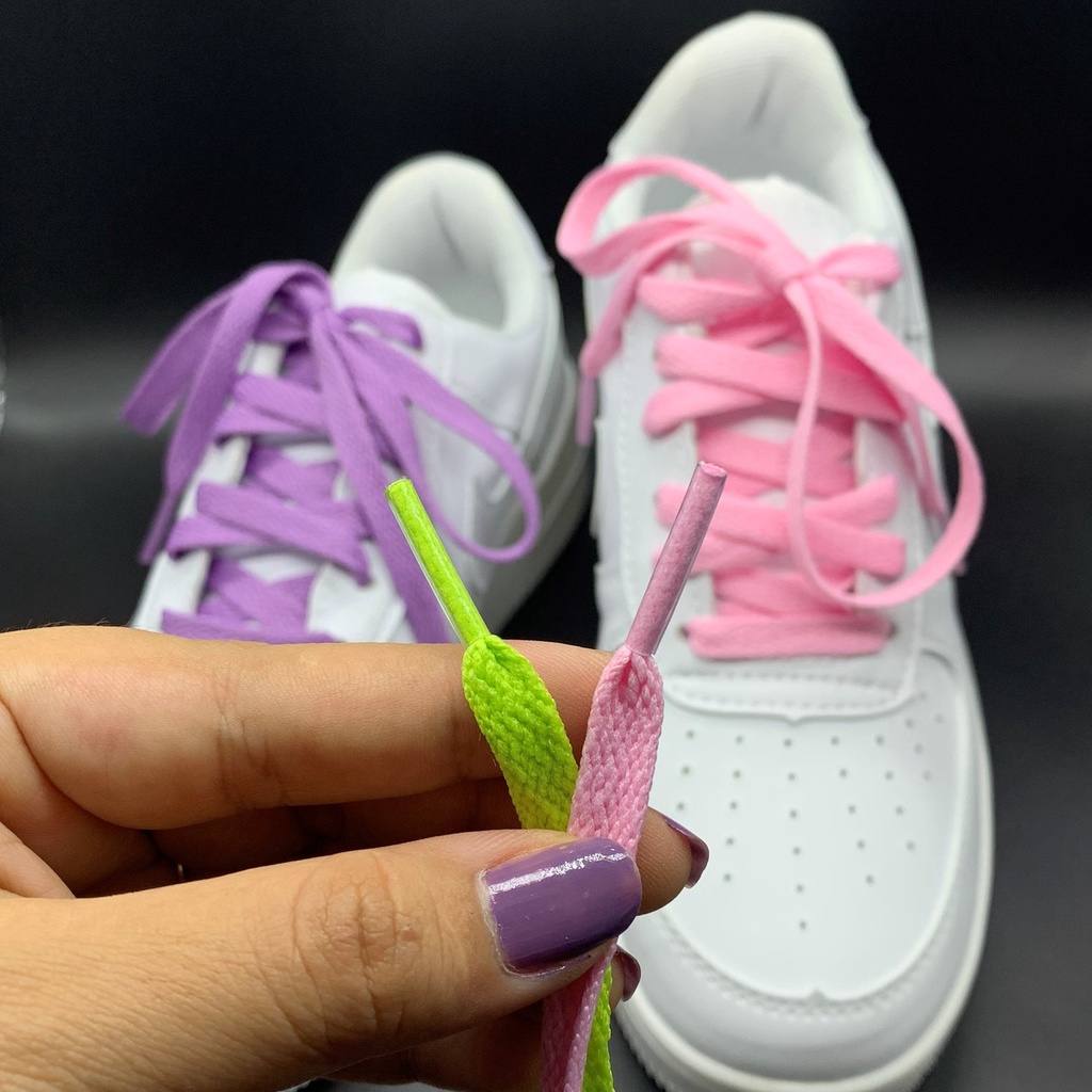 Dây giày thể thao sneaker dẹt nam nữ nhiều màu 120cm 160cm HAMYN