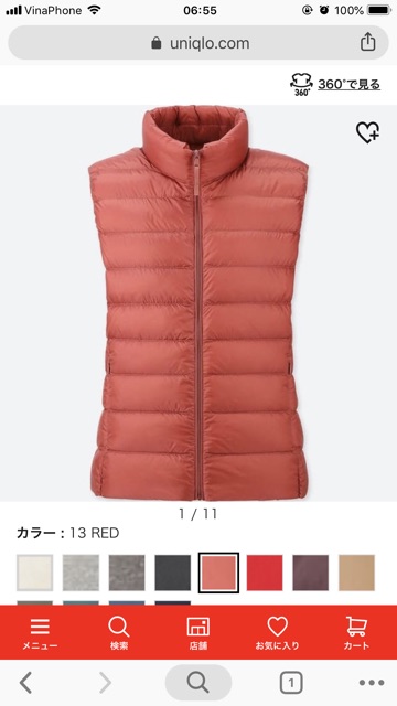 Áo gile lông vũ  cho  nữ uniqlo | BigBuy360 - bigbuy360.vn