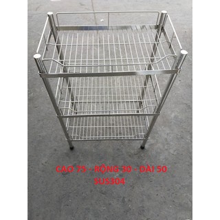 Kệ inox 304 đa năng 30x50x 3 tầng chén dĩa, ly nhiều tầng cao cấp, kệ đựng đồ inox304, bảo hành 36 tháng