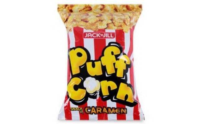 Bánh Snack Bắp Rang bơ (Bỏng ngô) - Puff Corn Hương vị Caramen/Socola/Phô Mai gói 45g