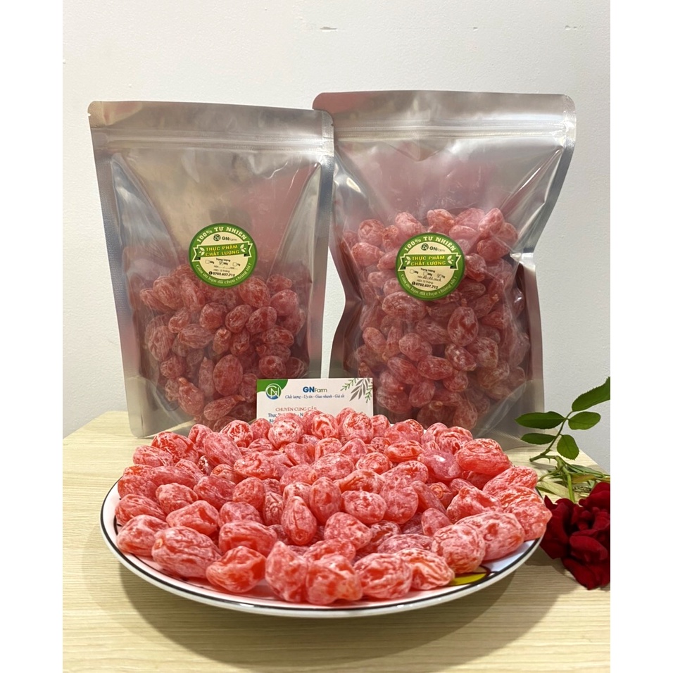 Ô Mai Xí Muội Đào Hồng Bao Tử Đặc Sản Lào Cai -  Túi 500g/1kg